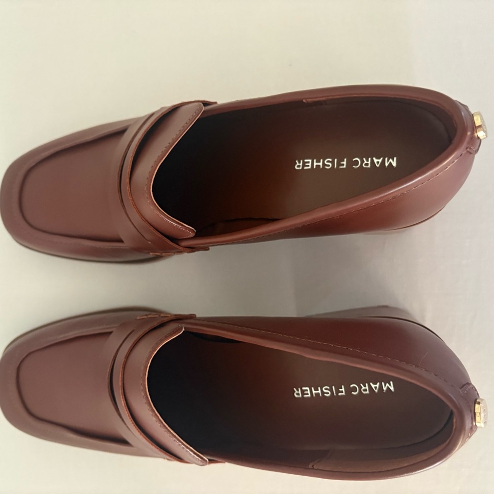 Marc Fisher Women’s Tan Slip-On Loafers - Picture 5 of 8